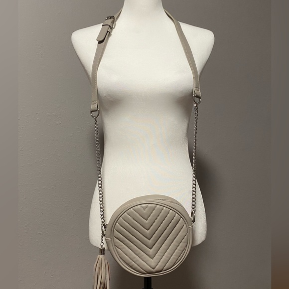 Realer Handbags - Elegant Light Gray Crossbody Bag